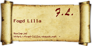 Fogd Lilla névjegykártya